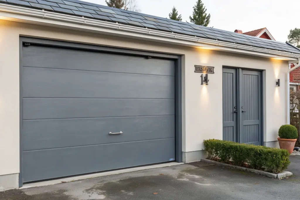m lning av garageport och f rr dsd rrar i erstavik